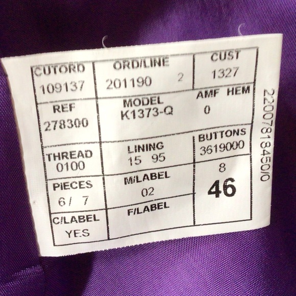 Max Kowalsky Velvet Jacket, 46/8 - Picture 8 of 9